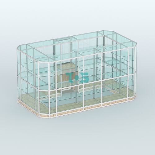 Павильон из профиля островной №3г