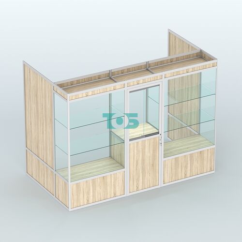 Павильон из профиля пристенный №1а (4,05 кв. м)