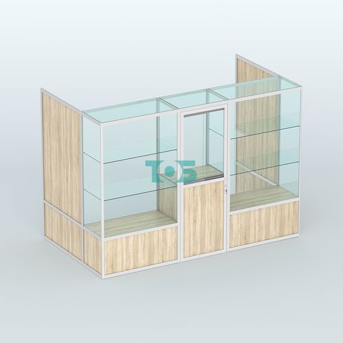 Павильон из профиля пристенный №1б (4,05 кв. м)