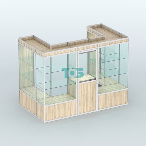 Павильон из профиля пристенный №2а (4,05 кв. м)