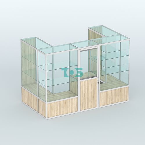 Павильон из профиля пристенный №2б (4,05 кв. м)