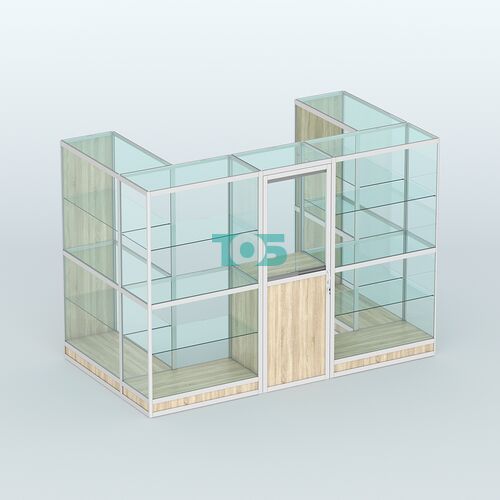 Павильон из профиля пристенный №2г (4,05 кв. м)