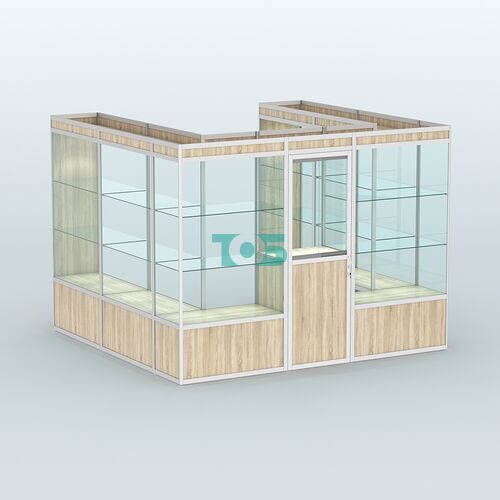 Павильон из профиля пристенный №5а (6,75 кв. м)