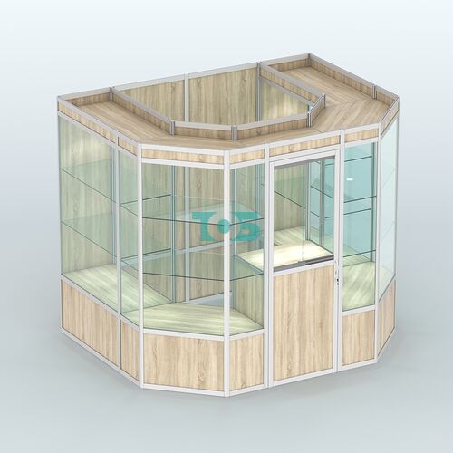 Павильон из профиля пристенный №7а (4,32 кв. м)