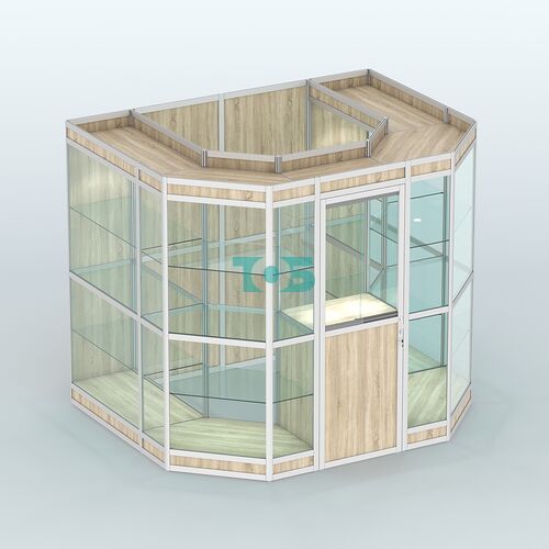 Павильон из профиля пристенный №7в (4,32 кв. м)