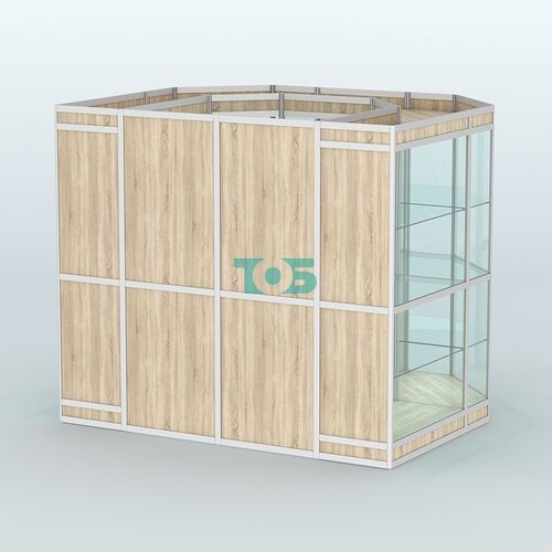 Павильон из профиля пристенный №7в (4,32 кв. м)