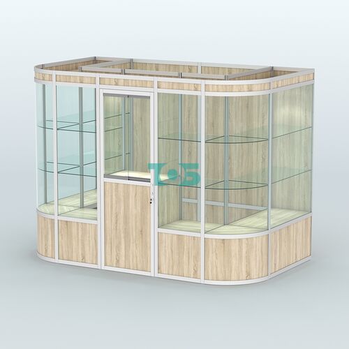 Павильон из профиля пристенный №8а (4,05 кв. м)