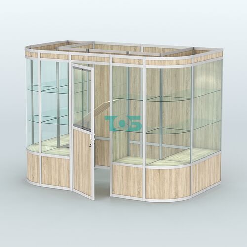 Павильон из профиля пристенный №8а (4,05 кв. м)