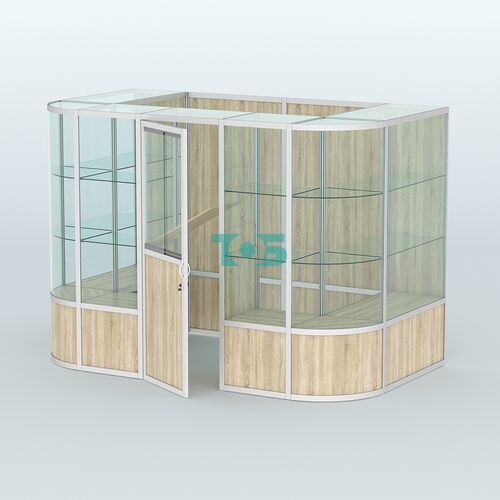 Павильон из профиля пристенный №8б (4,05 кв. м)