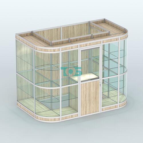 Павильон из профиля пристенный №8в (4,05 кв. м)