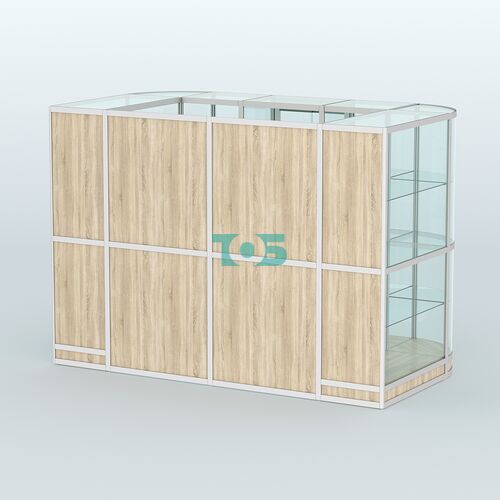 Павильон из профиля пристенный №8г (4,05 кв. м)