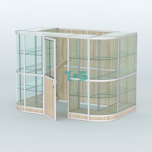 Павильон из профиля пристенный №8г (4,05 кв. м)