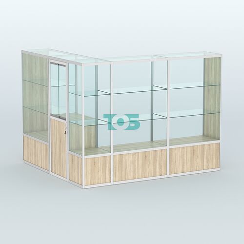 Павильон из профиля угловой №1б (5,5 кв.м)