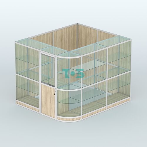 Павильон из профиля угловой №5г (5,5 кв.м)