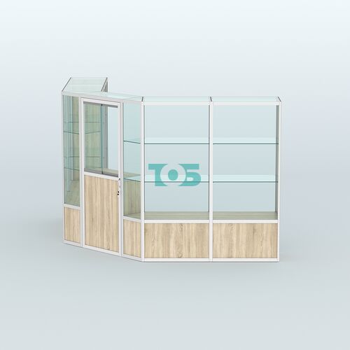 Павильон из профиля угловой №7б (9 кв.м)