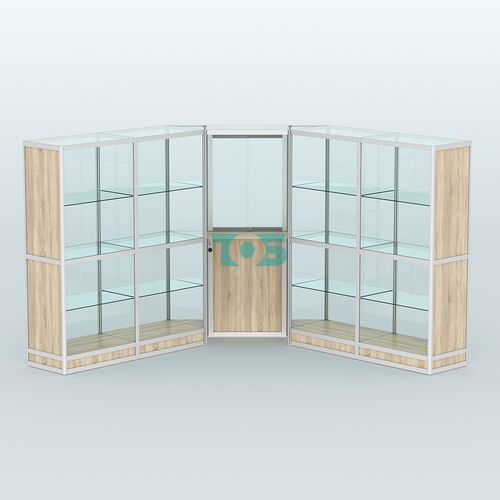 Павильон из профиля угловой №7г (9 кв.м)