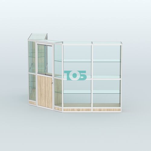 Павильон из профиля угловой №7г (9 кв.м)