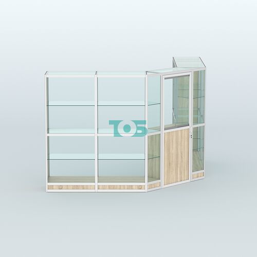 Павильон из профиля угловой №7г (9 кв.м)