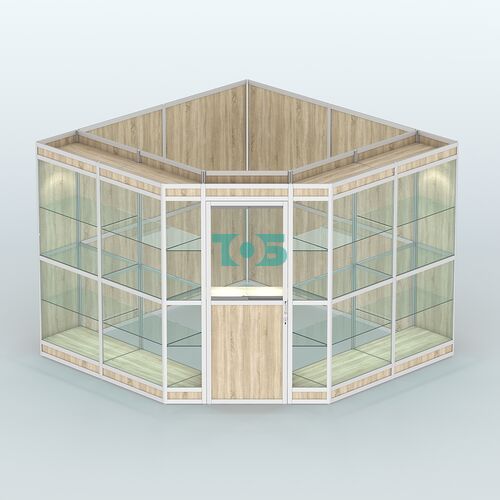 Павильон из профиля угловой №8в (9 кв.м)