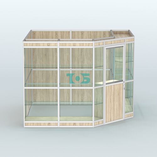 Павильон из профиля угловой №8в (9 кв.м)