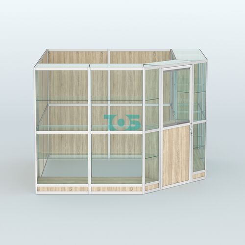 Павильон из профиля угловой №8г (9 кв.м)