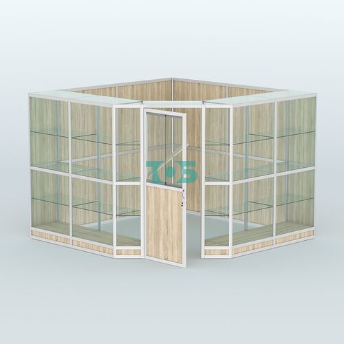 Павильон из профиля угловой №8г (9 кв.м)