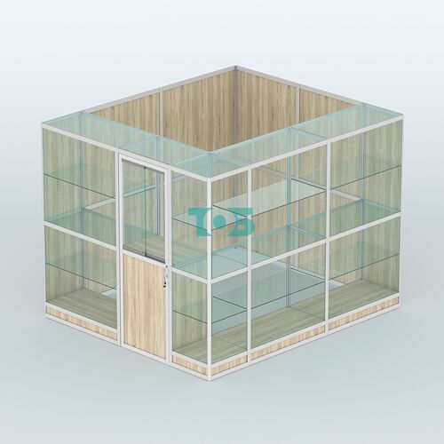 Павильон из профиля угловой №4г (5,5 кв.м)