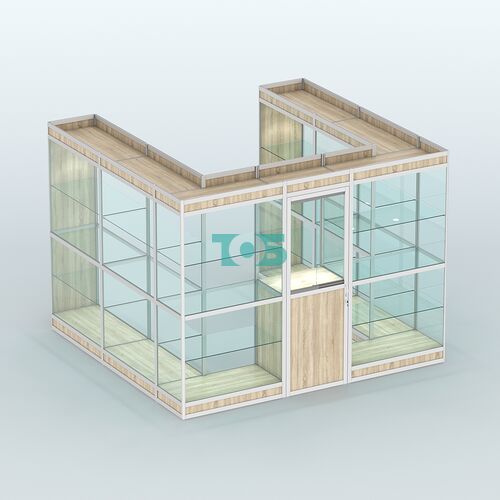 Павильон из профиля пристенный №5в (6,75 кв. м)