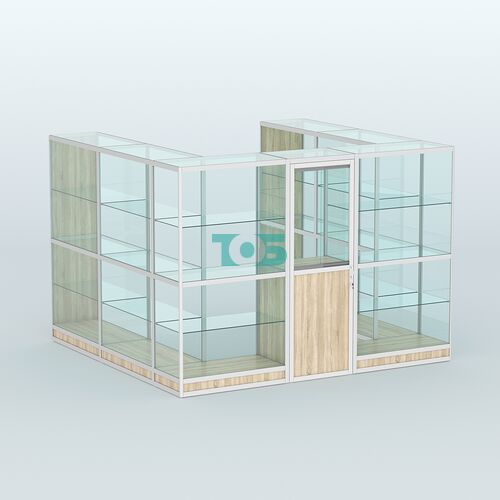 Павильон из профиля пристенный №5г (6,75 кв. м)