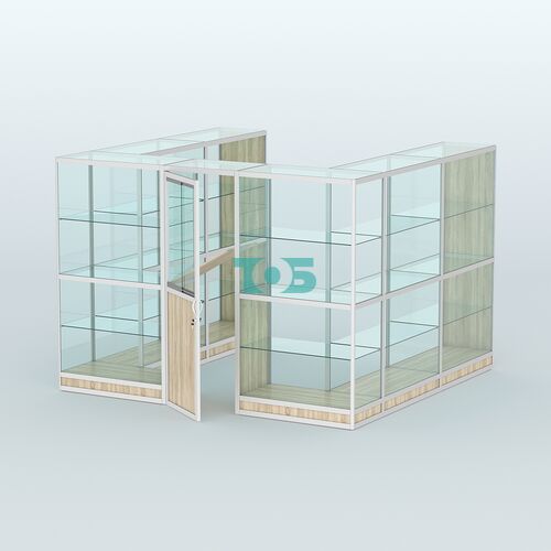 Павильон из профиля пристенный №5г (6,75 кв. м)