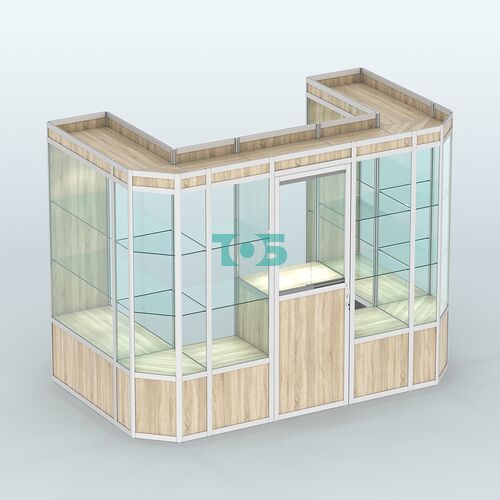 Павильон из профиля пристенный №6а (4,05 кв. м)