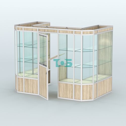 Павильон из профиля пристенный №6а (4,05 кв. м)