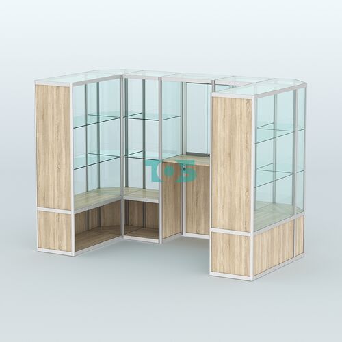 Павильон из профиля пристенный №6б (4,05 кв. м)