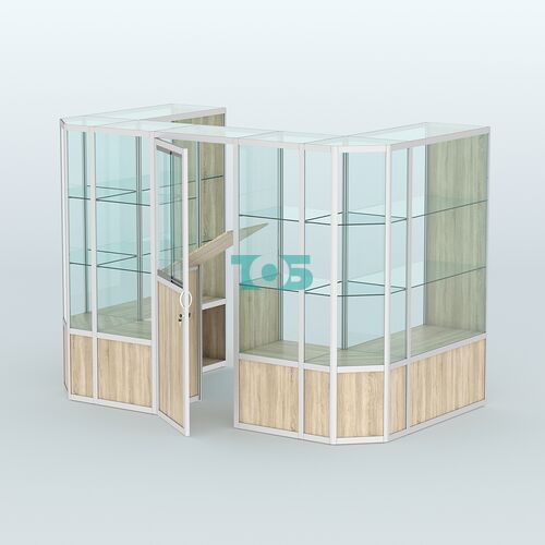 Павильон из профиля пристенный №6б (4,05 кв. м)