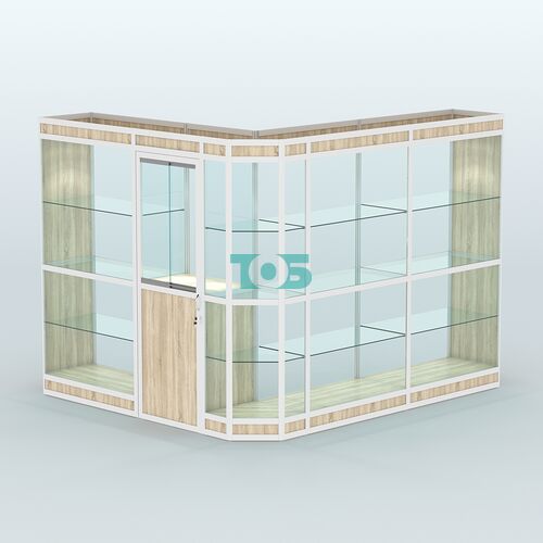 Павильон из профиля угловой №3в (5,5 кв.м)