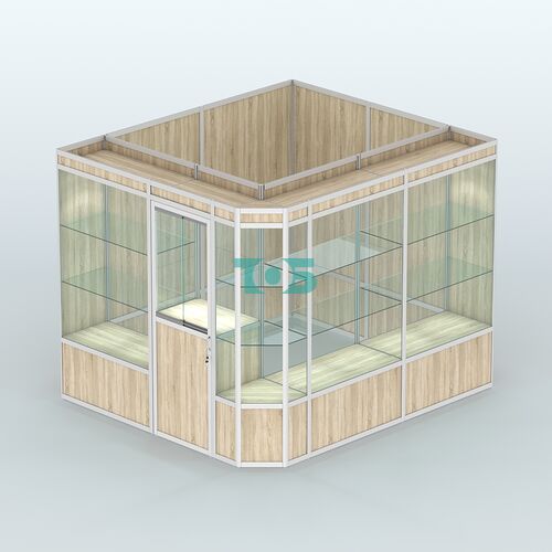 Павильон из профиля угловой №6а (5,5 кв.м)