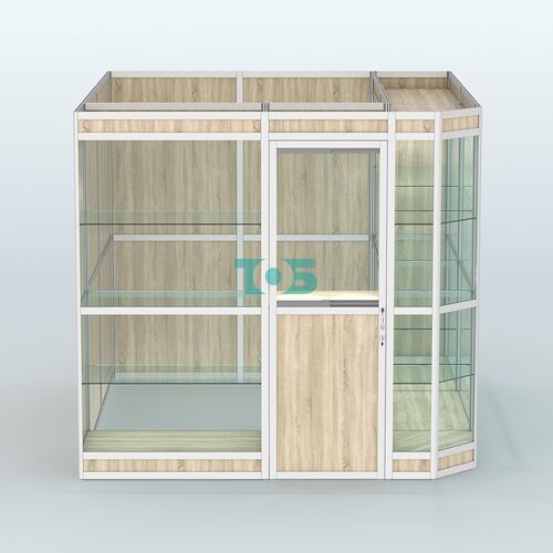 Павильон из профиля угловой №6в (5,5 кв.м)