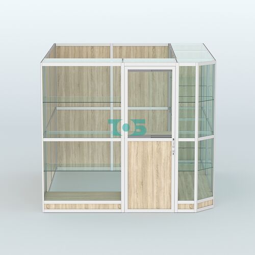 Павильон из профиля угловой №6г (5,5 кв.м)