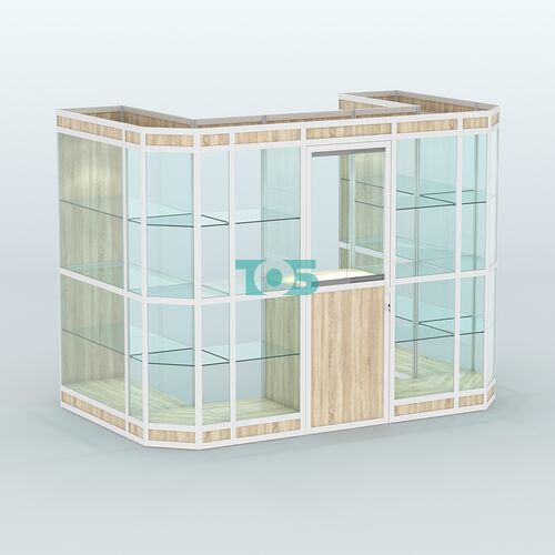 Павильон из профиля пристенный №6в (4,05 кв. м)