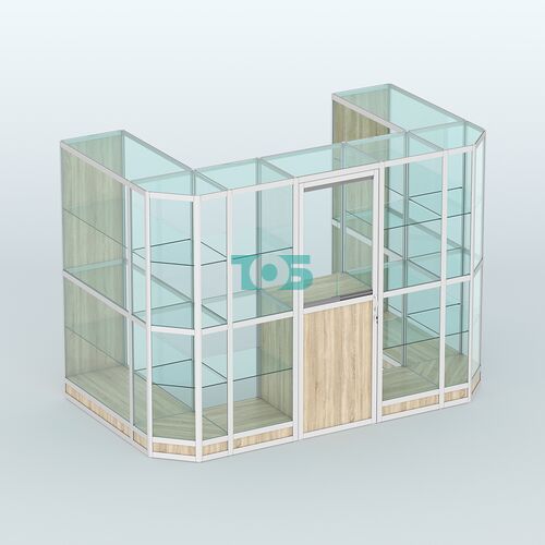 Павильон из профиля пристенный №6г (4,05 кв. м)