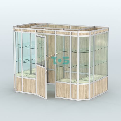 Павильон из профиля пристенный №10а (4,05 кв.м)