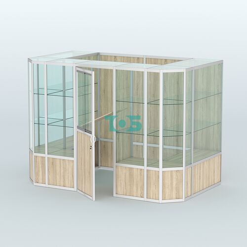 Павильон из профиля пристенный №10б (4,05 кв.м)