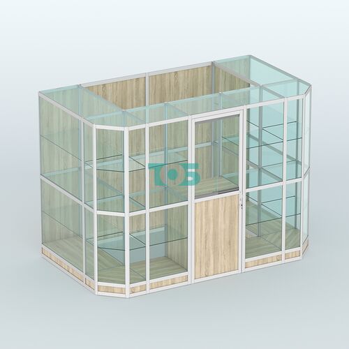 Павильон из профиля пристенный №10г (4,05 кв.м)