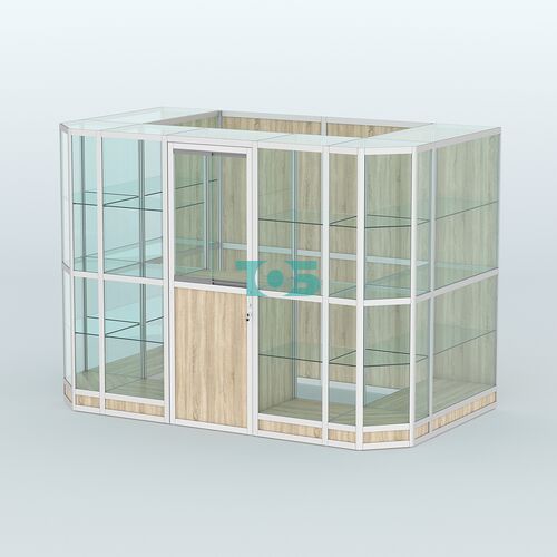 Павильон из профиля пристенный №10г (4,05 кв.м)