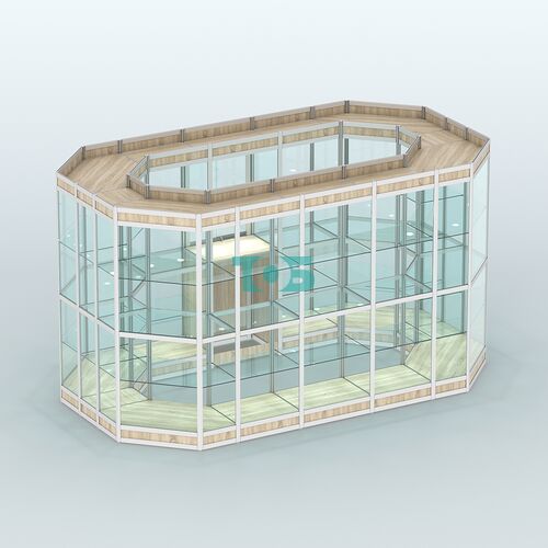 Павильон из профиля островной №5в