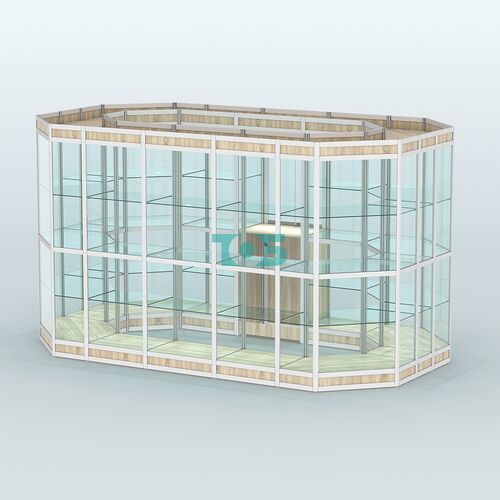 Павильон из профиля островной №5в