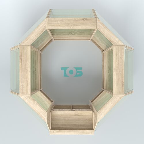 Низкий торговый остров серии Алмаз №1 малый