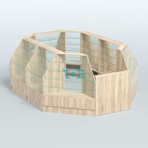 Низкий торговый остров серии Алмаз №2 средний