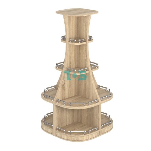 Островной низкий стеллаж ГАРАНТ №1-О с ограничителями