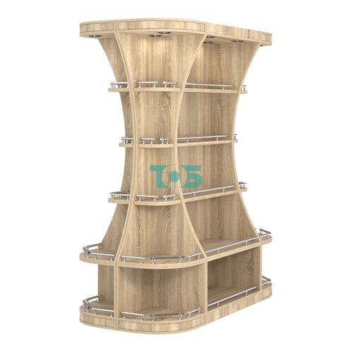 Островной высокий стеллаж ГАРАНТ №2-О с ограничителями